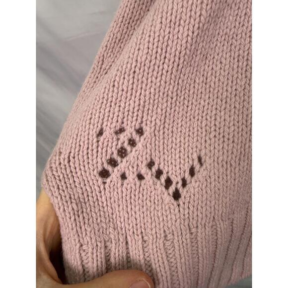 Zadig & Voltaire Pink Malta Mon Amour Sweater Size M with Hole - Picture 6 of 9